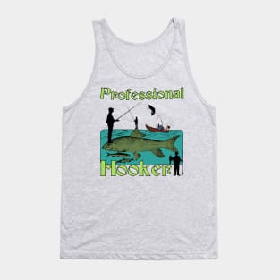 Professional Hook Guy (Fisherman Joke) Full Color Tank Top